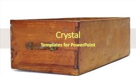  Presentation with flowers on white wooden - Beautiful slides featuring chest piece - ancient wooden drawer backdrop and a red colored foreground