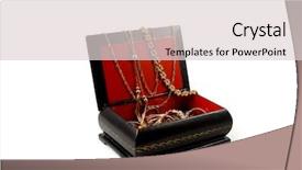  Presentation with jewelry crafts - Cool new presentation theme with chest piece - jewelry box backdrop and a light gray colored foreground
