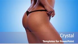  Presentation with black woman - Slide deck consisting of chest piece - sexy woman ass with black background and a  colored foreground