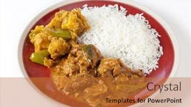  Presentation with capsicum - Amazing slide set having chettinadu-traditional-indian-chicken-bone backdrop and a red colored foreground