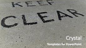  Presentation with clear - Colorful theme enhanced with chevron shapes - keep clear text backdrop and a gray colored foreground