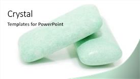 Presentation with chewing gum - Amazing slides having chewing gum isolated on white backdrop and a white colored foreground