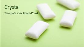  Presentation with chewing gum - Audience pleasing presentation design consisting of chewing gum backdrop and a soft green colored foreground