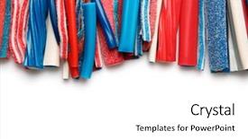  Presentation with jelly - Audience pleasing theme consisting of chewy jelly sweet candies isolated on white backdrop and a white colored foreground