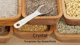  Presentation with seeds - PPT layouts featuring red ribbon spiral for gifts and decorations on a white background note shallow depth of field background and a lemonade colored foreground