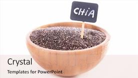  Presentation with seed - Cool new PPT theme with chia seed backdrop and a  colored foreground