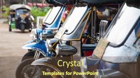  Presentation with tuk - PPT layouts consisting of chiang-mai-thailand-february-19 background and a tawny brown colored foreground