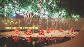  Presentation with mai - Presentation having chiang-mai-thailand-february-19 background and a coral colored foreground