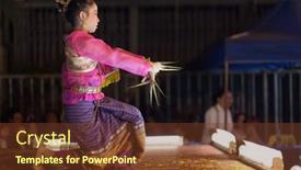  Presentation with free traditional - Slide deck having chiang-mai-thailand-january-04 background and a tawny brown colored foreground