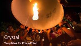  Presentation with launch - Slide set with chiang-mai-thailand-nov-27 background and a wine colored foreground