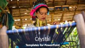  Presentation with tribe - Audience pleasing theme consisting of chiang-mai-thailand-nov-28 backdrop and a navy blue colored foreground