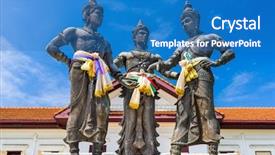  Presentation with chiang mai - Amazing slides having chiang mai thailand three kings backdrop and a teal colored foreground