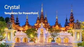  Presentation with chiang mai - Presentation having chiang mai thailand traditional hotel background and a  colored foreground
