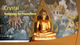  Presentation with mai - Presentation design consisting of chiangmai-november-30-a-gold background and a tawny brown colored foreground