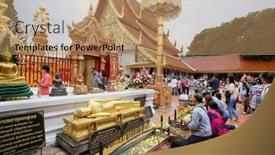  Presentation with mai - Cool new PPT theme with chiangmai-november-30-locals backdrop and a coral colored foreground