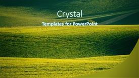  Presentation with agrarian - Slide set having chiaroscuro-on-a-hilly-terrain background and a forest green colored foreground