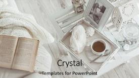  Presentation with living life - Presentation design consisting of chic - still life details cup background and a light gray colored foreground