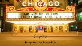  Presentation with chicago - Theme with chicago-april-17-chicago-theather background and a  colored foreground