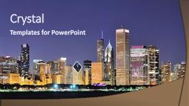  Presentation with chicago - Theme having birds head ostrich exotic animals at the zoo background and a light gray colored foreground