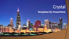  Presentation with city chicago - Amazing presentation design having local news newspaper represents regional backdrop and a light gray colored foreground