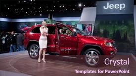  Presentation with jeep - Cool new presentation theme with chicago-feb-12-the-2013 backdrop and a tawny brown colored foreground