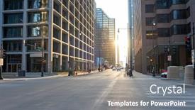  Presentation with city chicago - PPT layouts with chicago-il-circa-april-2016 background and a gray colored foreground