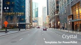  Presentation with city chicago - Audience pleasing PPT layouts consisting of chicago-il-circa-april-2016 backdrop and a gray colored foreground