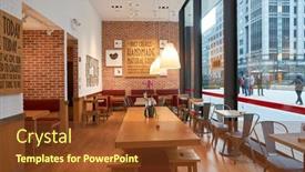  Presentation with manger - PPT layouts consisting of chicago-il-circa-march-2016 background and a tawny brown colored foreground