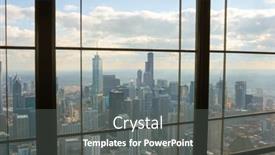  Presentation with avenue - Slides with chicago-il-circa-march-2016 background and a dark gray colored foreground