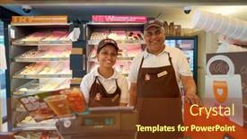 Presentation with chicago - Beautiful slide set featuring chicago-il-circa-march-2016 backdrop and a tawny brown colored foreground