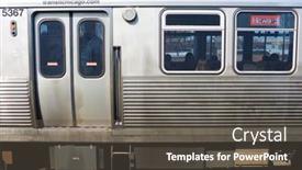  Presentation with mass - Slide deck featuring chicago-il-circa-march-2016 background and a dark gray colored foreground