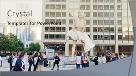  Presentation with chicago - Slide deck with chicago-il-oct-06-2011 background and a soft green colored foreground