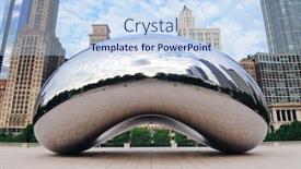  Presentation with millennium - Amazing PPT layouts having chicago-il-oct-6-cloud backdrop and a sky blue colored foreground