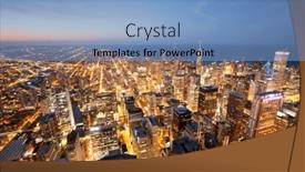  Presentation with chicago - Slides featuring chicago-illinois-usa-downtown background and a light blue colored foreground