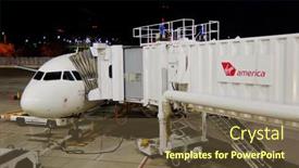  Presentation with united airline - Beautiful PPT layouts featuring chicago-oct-07-virgin-america backdrop and a  colored foreground