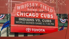  Presentation with marquee - Presentation enhanced with chicago-october-2016-chicago-cubs background and a coral colored foreground