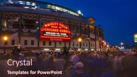 Presentation with marquee - Beautiful presentation featuring chicago-october-2016-chicago-cubs backdrop and a tawny brown colored foreground
