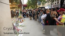  Presentation with steve jobs - PPT theme enhanced with chicago-october-6-notes background and a light gray colored foreground