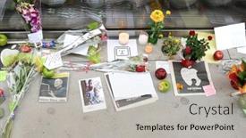  Presentation with steve jobs - Beautiful PPT theme featuring chicago-october-6-notes backdrop and a light gray colored foreground