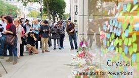  Presentation with steve jobs - Slide set enhanced with chicago-october-6-notes background and a soft green colored foreground