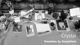  Presentation with steve jobs - Beautiful slide deck featuring chicago-october-6-notes backdrop and a gray colored foreground