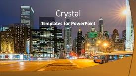  Presentation with city chicago - Audience pleasing slide deck consisting of chicago-skylines-building-along-chicago backdrop and a dark gray colored foreground