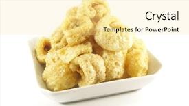  Presentation with snack food - Colorful slide set enhanced with chicharon a popular filipino snack backdrop and a blonde colored foreground