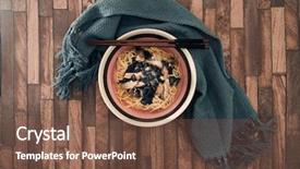  Presentation with asian noodle soup in a - Colorful theme enhanced with chicken and black mushrooms coriander backdrop and a  colored foreground