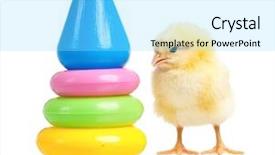  Presentation with build - Slide deck enhanced with chicken and pyramid build background and a arctic colored foreground