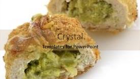  Presentation with chicken little chicks - Audience pleasing PPT layouts consisting of chicken breasts stuffed with broccoli and cheese backdrop and a gold colored foreground