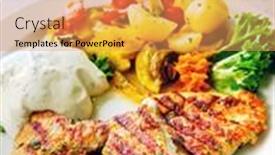  Presentation with mushrooms - Beautiful presentation featuring chicken-fillet-mince-with-potatoes backdrop and a coral colored foreground