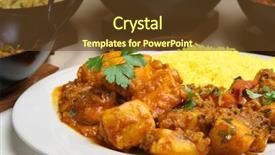  Presentation with chicken curry - Amazing theme having chicken pathia curry backdrop and a tawny brown colored foreground