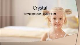  Presentation with cute - Cool new PPT layouts with bacterial - cute little girl with chickenpox backdrop and a lemonade colored foreground