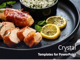 Chicken Saltimbocca Pan Fried Chicken PPT template 3 | CrystalGraphics